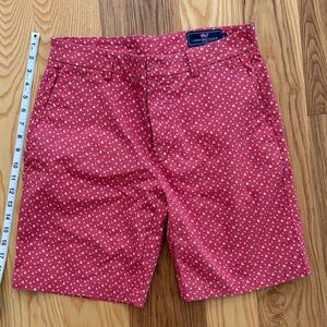 Vineyard Vines Red Patterned Men's Shorts